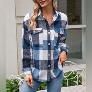 RARE VTG Women Blue Mountain Long Sleeves Button Down Flannel 💯%Cotton Cowgirl